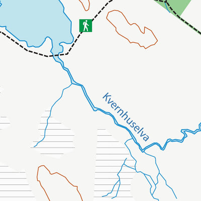 Bergen og Omland Friluftsråd Kart Årvikane friluftslivsområde digital map