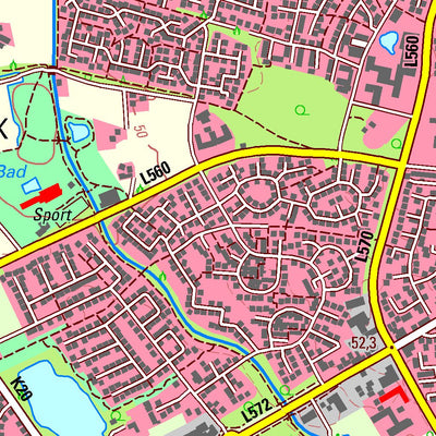 Bezirksregierung Köln Ahaus 1 (1:25,000) digital map