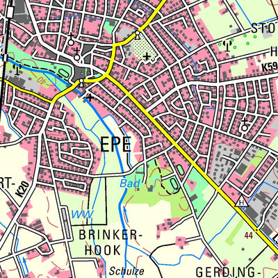 Bezirksregierung Köln Ahaus (1:50,000) digital map