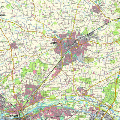Bezirksregierung Köln Ahlen (1:50,000) digital map