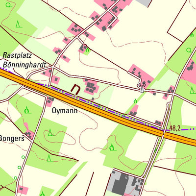Bezirksregierung Köln Alpen (1:25,000) digital map
