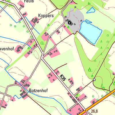 Bezirksregierung Köln Alpen (1:25,000) digital map