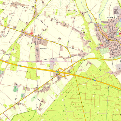 Bezirksregierung Köln Alpen 4 (1:10,000) digital map
