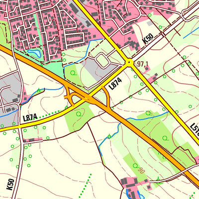 Bezirksregierung Köln Altenberge (1:25,000) digital map