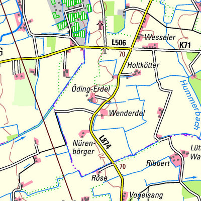 Bezirksregierung Köln Altenberge (1:50,000) digital map