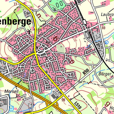 Bezirksregierung Köln Altenberge (1:50,000) digital map