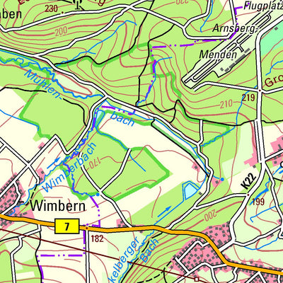 Bezirksregierung Köln Arnsberg (1:50,000) digital map