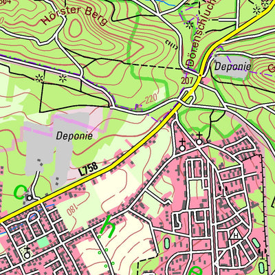 Bezirksregierung Köln Augustdorf (1:50,000) digital map