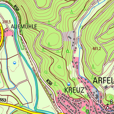 Bezirksregierung Köln Bad Berleburg 1 (1:25,000) digital map