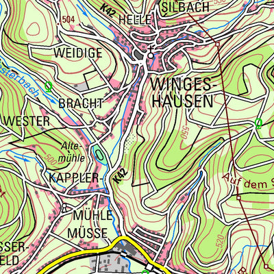 Bezirksregierung Köln Bad Berleburg 1 (1:50,000) digital map