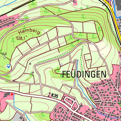 Bezirksregierung Köln Bad Laasphe 1 (1:25,000) digital map