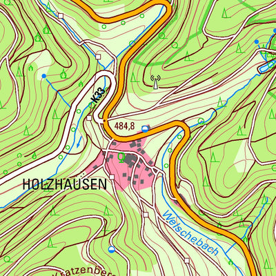Bezirksregierung Köln Bad Laasphe 1 (1:25,000) digital map