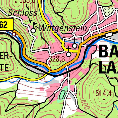 Bezirksregierung Köln Bad Laasphe (1:100,000) digital map