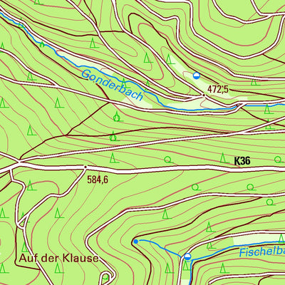 Bezirksregierung Köln Bad Laasphe 2 (1:25,000) digital map