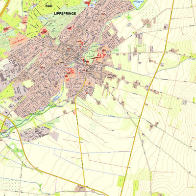 Bezirksregierung Köln Bad Lippspringe 1 (1:10,000) digital map