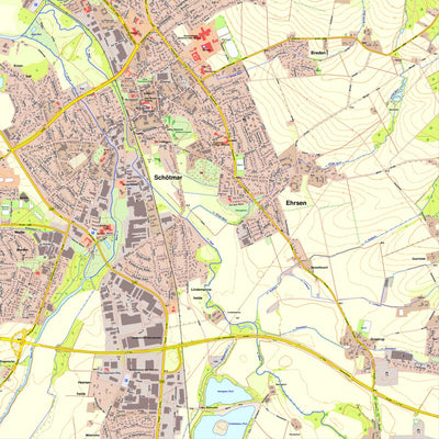 Bezirksregierung Köln Bad Salzuflen 1 (1:10,000) digital map