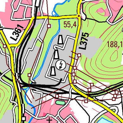 Bezirksregierung Köln Bedburg (1:100,000) digital map