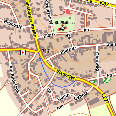 Bezirksregierung Köln Bedburg 3 (1:10,000) digital map