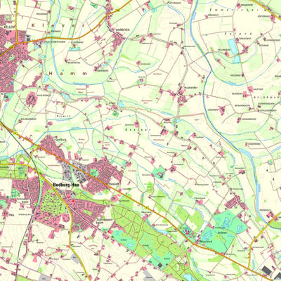Bezirksregierung Köln Bedburg-Hau (1:25,000) digital map