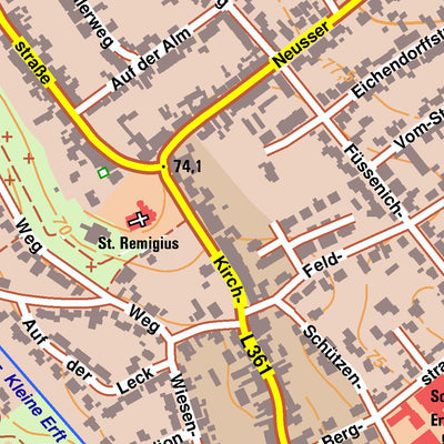 Bezirksregierung Köln Bergheim 1 (1:10,000) digital map