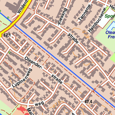 Bezirksregierung Köln Bergheim 5 (1:10,000) digital map