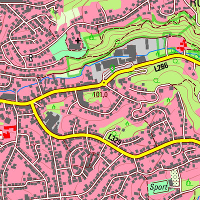 Bezirksregierung Köln Bergisch Gladbach (1:25,000) digital map