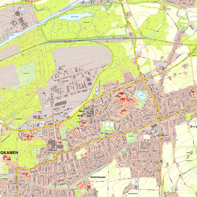 Bezirksregierung Köln Bergkamen 1 (1:10,000) digital map