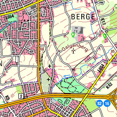 Bezirksregierung Köln Bergkamen (1:50,000) digital map