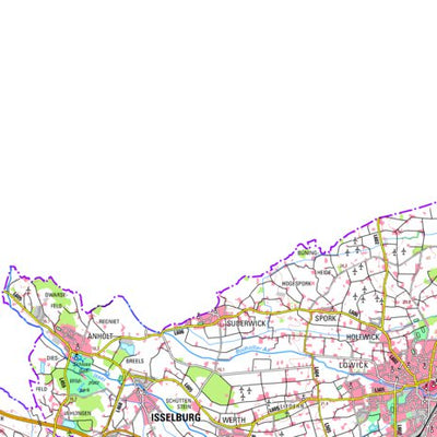 Bezirksregierung Köln Bocholt (1:100,000) digital map