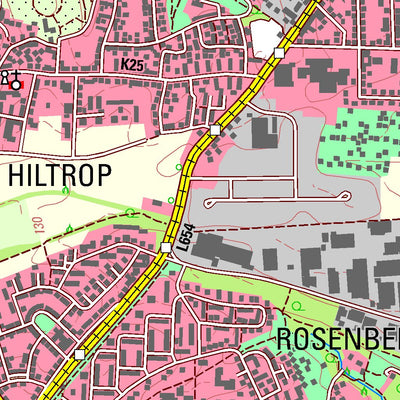 Bezirksregierung Köln Bochum 1 (1:25,000) digital map