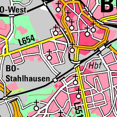 Bezirksregierung Köln Bochum (1:100,000) digital map
