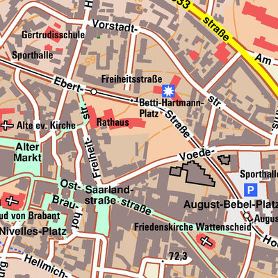 Bezirksregierung Köln Bochum 3 (1:10,000) digital map