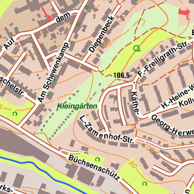Bezirksregierung Köln Bochum 4 (1:10,000) digital map