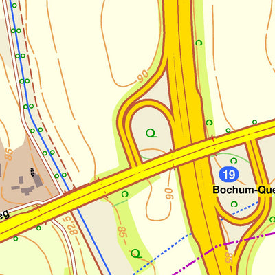 Bezirksregierung Köln Bochum 5 (1:10,000) digital map