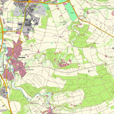Bezirksregierung Köln Borchen (1:25,000) digital map