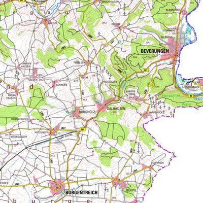Bezirksregierung Köln Borgentreich 1 (1:100,000) digital map