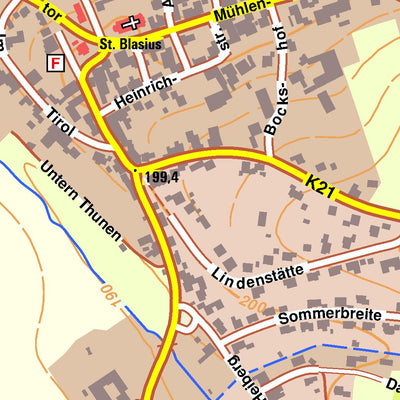 Bezirksregierung Köln Borgentreich 7 (1:10,000) digital map