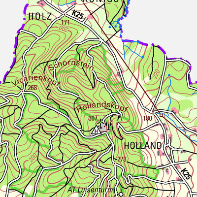 Bezirksregierung Köln Borgholzhausen (1:50,000) digital map