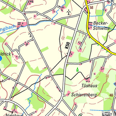 Bezirksregierung Köln Borken (1:50,000) digital map