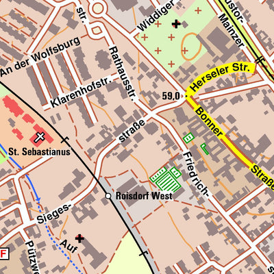 Bezirksregierung Köln Bornheim 4 (1:10,000) digital map