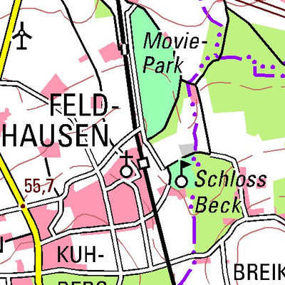 Bezirksregierung Köln Bottrop (1:100,000) digital map
