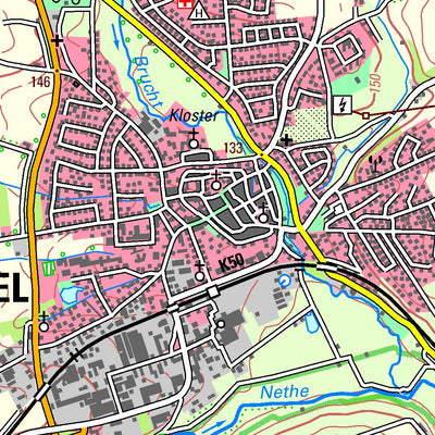Bezirksregierung Köln Brakel (1:50,000) digital map