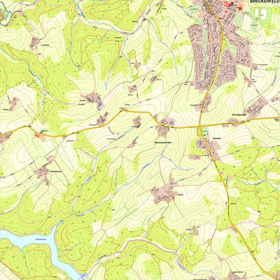 Bezirksregierung Köln Breckerfeld 3 (1:10,000) digital map