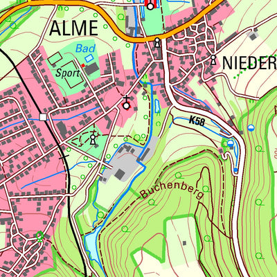 Bezirksregierung Köln Brilon 1 (1:25,000) digital map