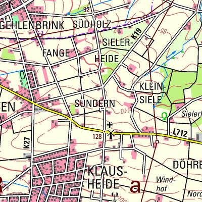 Bezirksregierung Köln Bünde (1:50,000) digital map