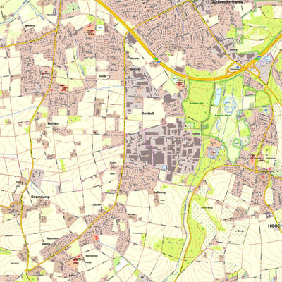 Bezirksregierung Köln Bünde 2 (1:10,000) digital map