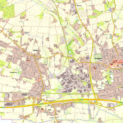 Bezirksregierung Köln Bünde 4 (1:10,000) digital map