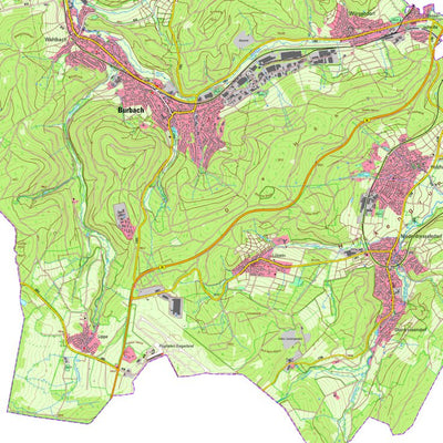 Bezirksregierung Köln Burbach 1 (1:25,000) digital map