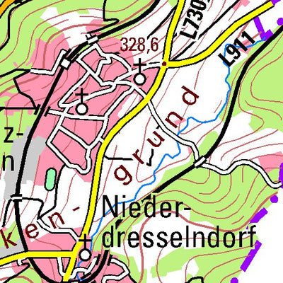 Bezirksregierung Köln Burbach (1:100,000) digital map
