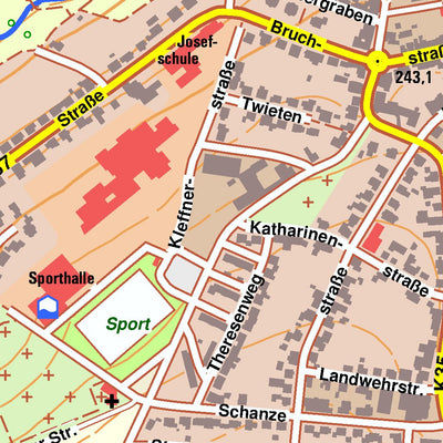 Bezirksregierung Köln Büren 8 (1:10,000) digital map